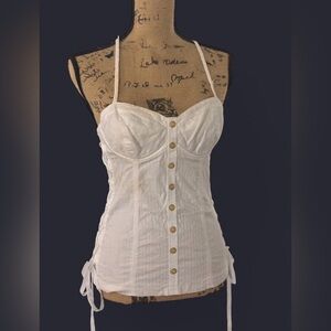 Guess Lace Up Corset Top